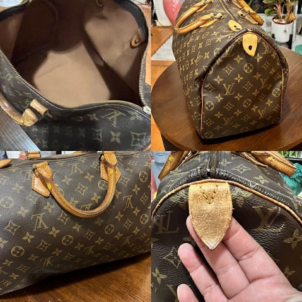 LOUIS VUITTON SPEEDY 40 Vintage February “87 Made in France 100% authentic! gUC - Picture 5 of 12
